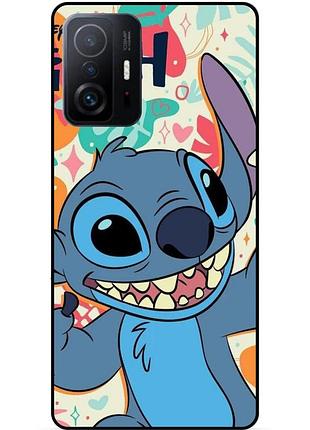 Силіконовий бампер чохол для xiaomi 11t з малюнком stitch стіч