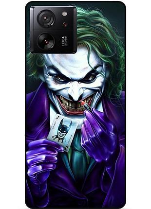 Чехол силиконовый бампер для xiaomi 13t с рисунком joker джокер