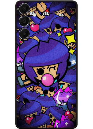 Силиконовый бампер чехол для samsung a17 стикеры бравл биби brawl