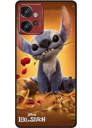 Силіконовий бампер чохол для motorola moto g32 стіч stitch