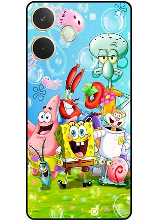 Силиконовый чехол для oppo a5 pro с рисунком sponge bob губка боб