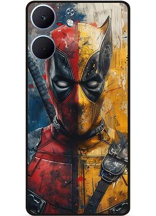 Силіконовий бампер чохол для oppo a5x з малюнком росомаха marvel дэдпул