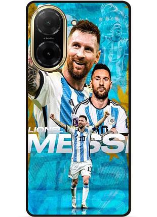 Силиконовый бампер чехол для xiaomi redmi a5 с рисунком messi месси