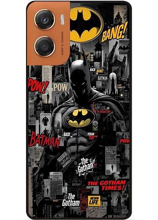 Чехол силиконовый бампер для motorola moto g06 с рисунком batman бэтмен