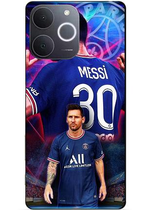Чехол силиконовый бампер для realme note 70 с рисунком месси псж messi