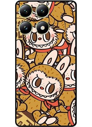 Силіконовий чохол бампер для xiaomi 14t з малюнком labubu 8