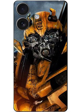 Чехол силиконовый бампер для iphone 17 с рисунком бамблби bumblebee трансформеры