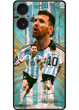 Силиконовый бампер чехол для iphone 17 с рисунком messi аргентина месси