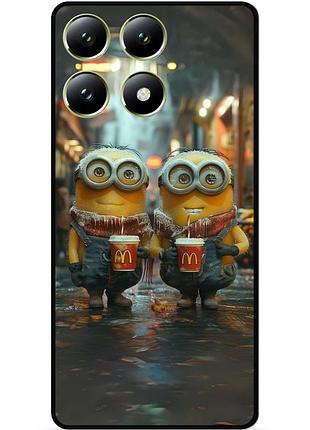 Силіконовий чохол бампер для xiaomi 14t pro з малюнком міньйони minion