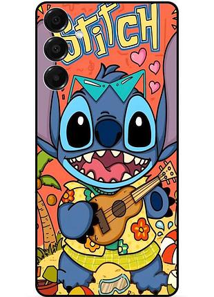 Чехол силиконовый бампер для samsung a05s с картинкой стич stitch