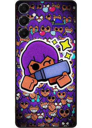 Силіконовий чохол бампер для samsung a15 стікери бравл шелли brawl