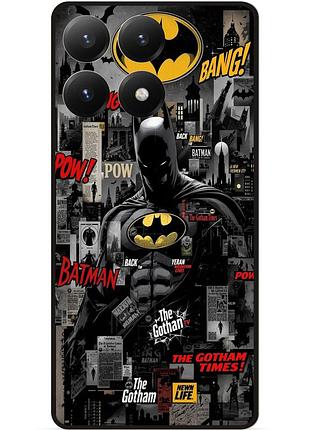Чехол силиконовый бампер для motorola edge 60 pro с рисунком batman бэтмен