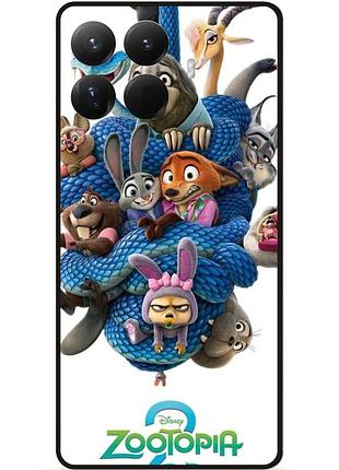 Силиконовый чехол для xiaomi 15t pro с рисунком zootopia зверополис
