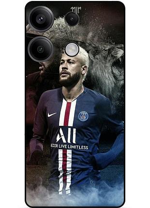 Силиконовый бампер чехол для infinix note 30 (x6833b) с рисунком neymar неймар