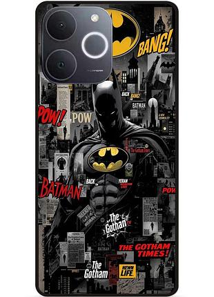 Чехол силиконовый бампер для realme note 70 с рисунком batman бэтмен