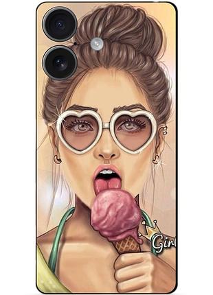 Силіконовий чохол бампер для iphone 17 з малюнком морозиво