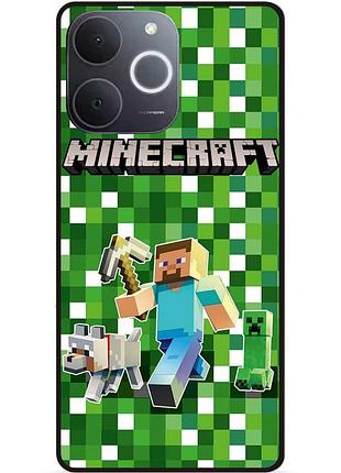 Силіконовий чохол бампер для realme note 70 стів minecraft кріпер майнкрафт