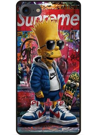 Чехол силиконовый бампер для huawei honor 7a с рисунком барт симпсон marvel simpsons
