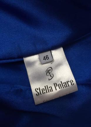Шерстяное ультрамариновое демисезонное пальто stella polare made in italy4 фото