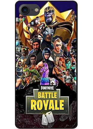 Силиконовый бампер чехол для huawei y5 2018 с рисунком фортнайт fortnite