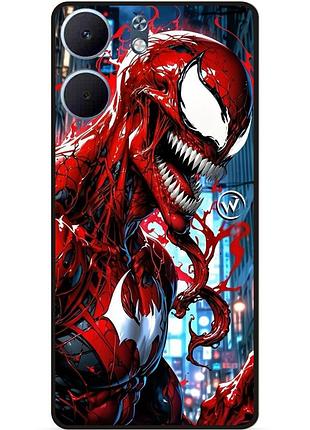 Чехол силиконовый бампер для oppo a5x с рисунком веном venom карнаж
