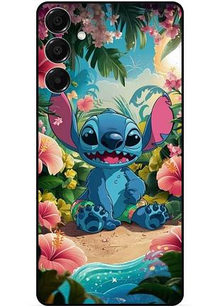 Чехол силиконовый бампер для samsung a15 с рисунком stitch стич