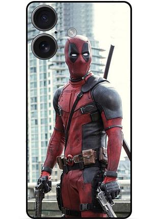 Силіконовий бампер чохол для iphone 17 з малюнком deadpool дедпул