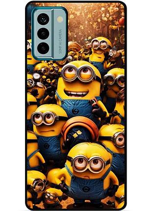 Силиконовый бампер чехол для nokia g22 с картинкой minion миньоны