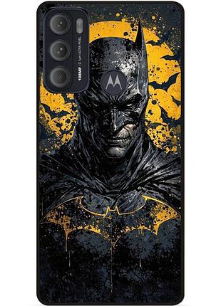 Чехол силиконовый бампер для motorola moto g60 с рисунком бэтмен batman