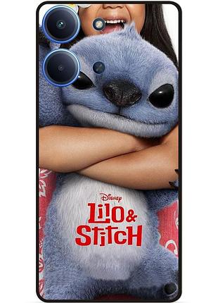 Силиконовый чехол бампер для xiaomi poco c85 стич и лило stitch