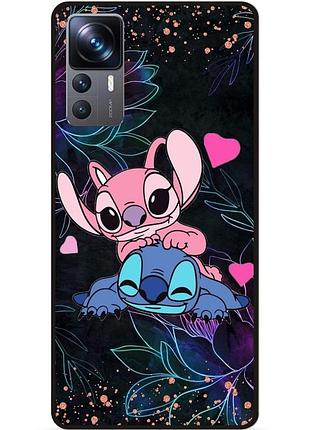 Силиконовый чехол бампер для xiaomi 12t с рисунком стич stitch