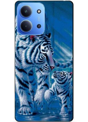 Чехол силиконовый бампер для xiaomi redmi 15c с рисунком тигры