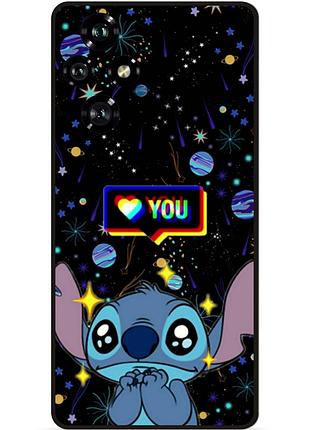 Силиконовый бампер чехол для huawei honor 200 лило и стич stitch