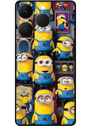 Силиконовый бампер чехол для realme 15t с картинкой миньоны minion