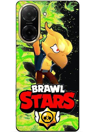 Силіконовий бампер чохол для xiaomi redmi a5 з героєм бравл ворон фенікс brawl