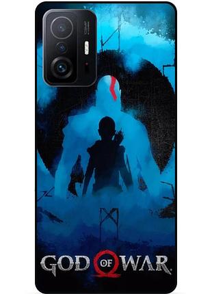 Чохол силіконовий бампер для xiaomi 11t з малюнком god of war