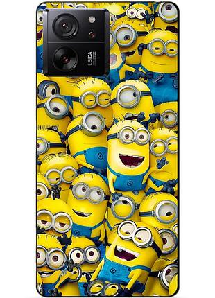 Силіконовий чохол бампер для xiaomi 13t з малюнком міньйони minion