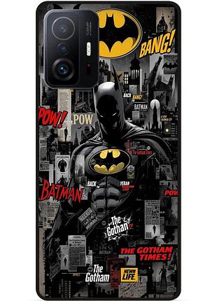 Чехол силиконовый бампер для xiaomi 11t pro с рисунком batman бэтмен