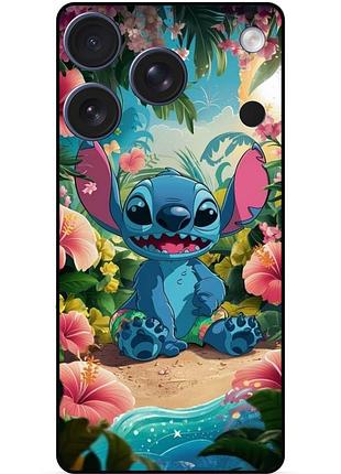 Чехол силиконовый бампер для iphone 17 pro max с рисунком stitch стич