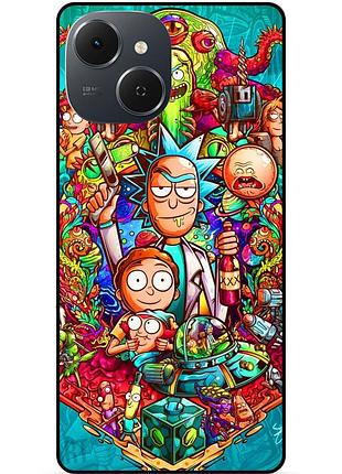 Силіконовий чохол бампер для tecno spark 40c з малюнком rick and morty рик и морти