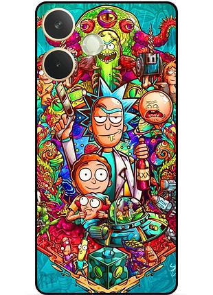 Силіконовий чохол бампер для oppo a5 pro з малюнком rick and morty рік і морті