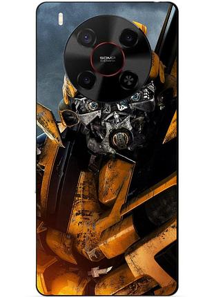 Чехол силиконовый бампер для zte nubia v70 max с рисунком бамблби bumblebee трансформеры