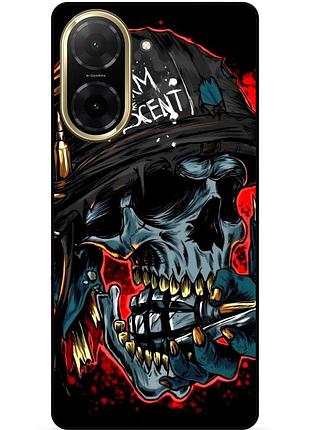Чехол силиконовый бампер для xiaomi redmi a5 с картинкой скелет череп