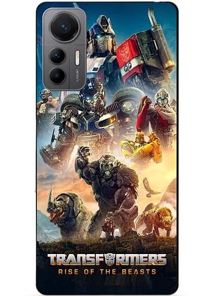 Силіконовий чохол бампер для xiaomi 12 lite з картинкою звіробої трансформери transformers