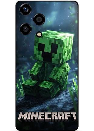 Силіконовий чохол бампер для huawei honor 200 lite стів minecraft кріпер майнкрафт