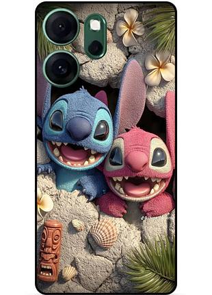 Силіконовий бампер чохол для oppo reno 14fs стіч stitch