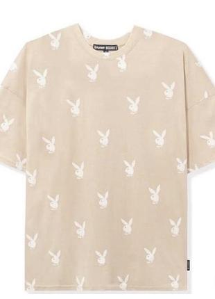 Футболка беж play boy s m