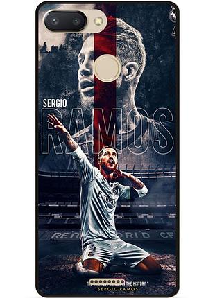 Силіконовий чохол бампер для xiaomi redmi 6 з малюнком sergio ramos серхио рамос
