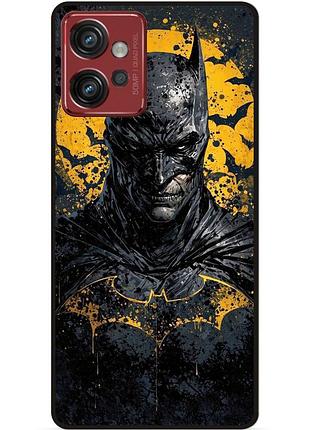 Чехол силиконовый бампер для motorola moto g32 с рисунком бэтмен batman