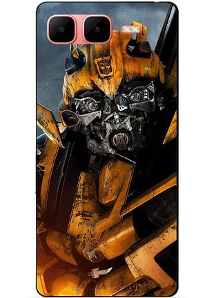 Силіконовий чохол бампер для infinix smart 10 plus з малюнком бамблбі bumblebee трансформери